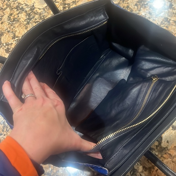 Céline blue python tote - Picture 4 of 9